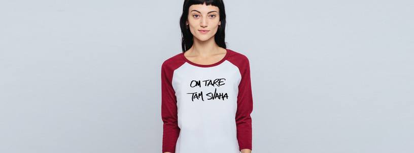 Om Tare Tam Svaha Jersey on model